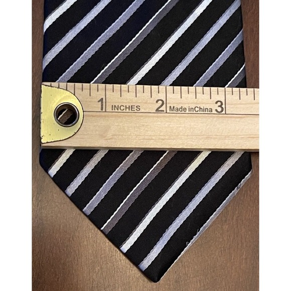 Bcbg Attitude Black Hand Made 100% Imported Silk Men’s Neck Tie Made In China - Picture 4 of 9